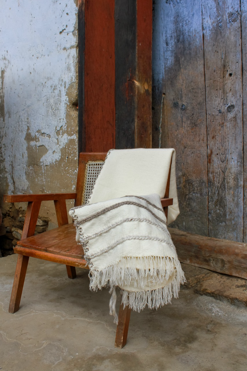 Handwoven sofa throw (100% pure wool)